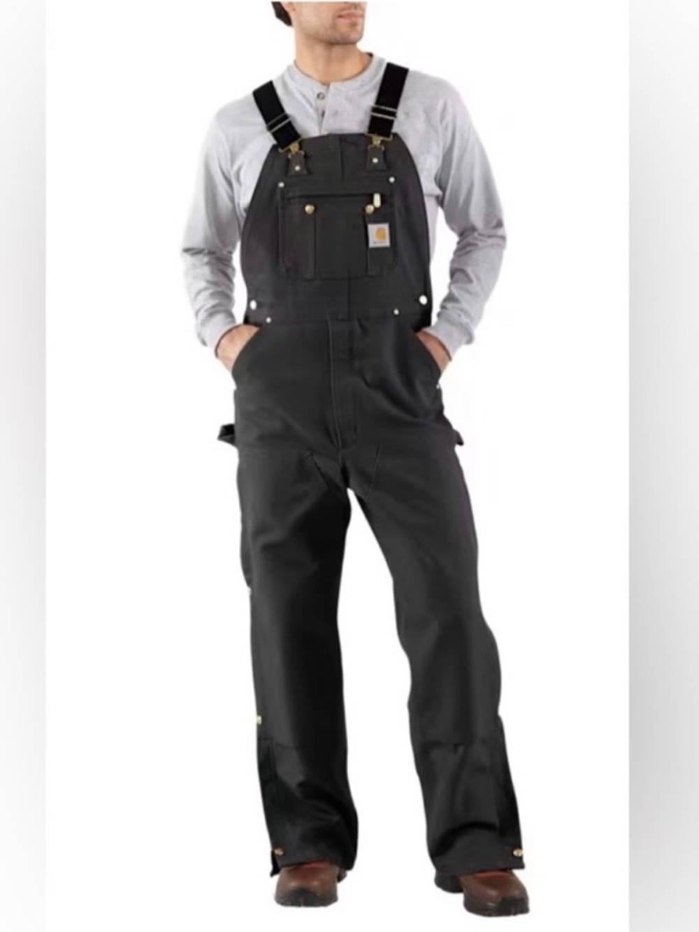 Carhartt Black Duck Bib Overalls with Adjustable Straps